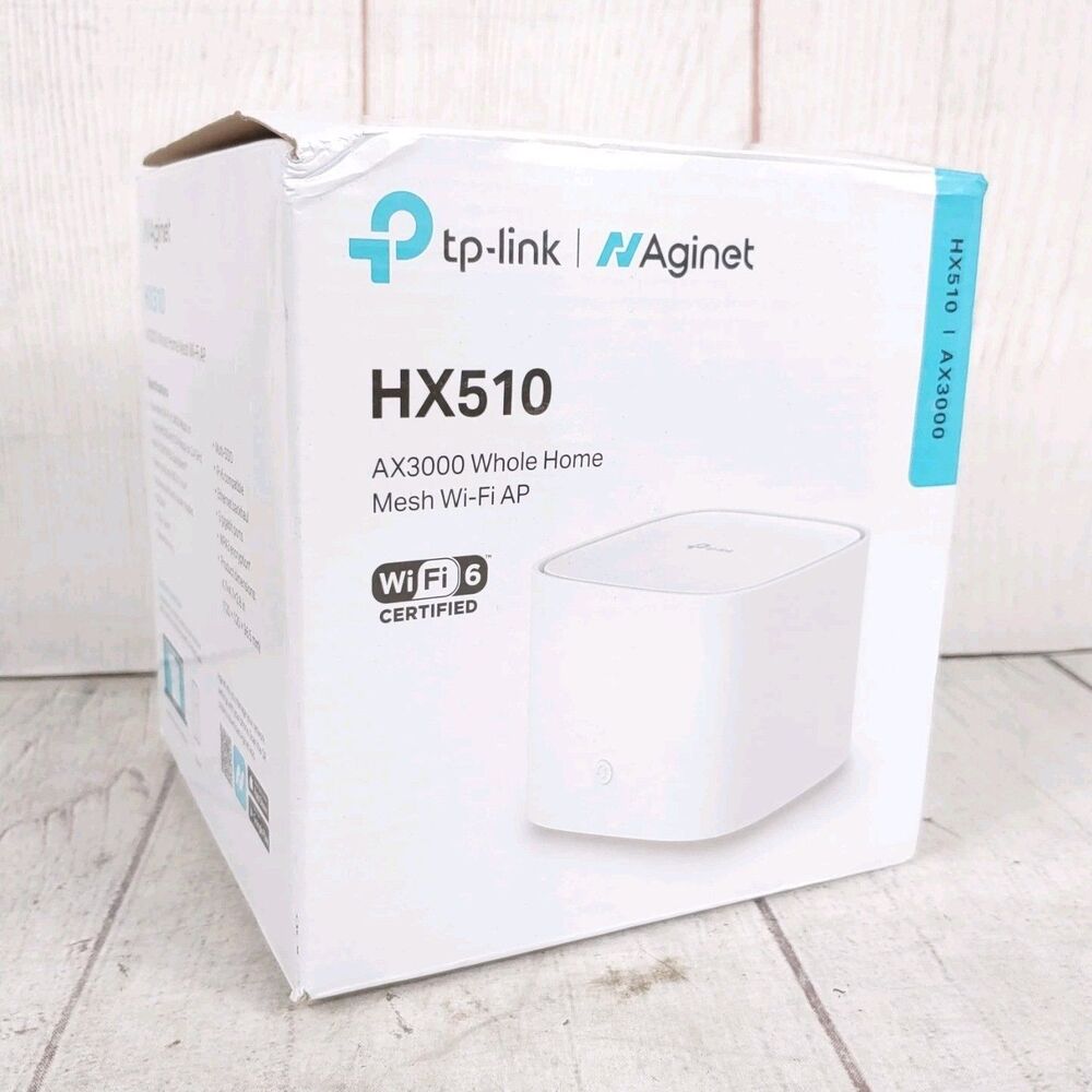 NEW OPEN BOX - TP-Link Aginet HX510-POE AX3000 - Whole Home Mesh WiFi 6 Router
